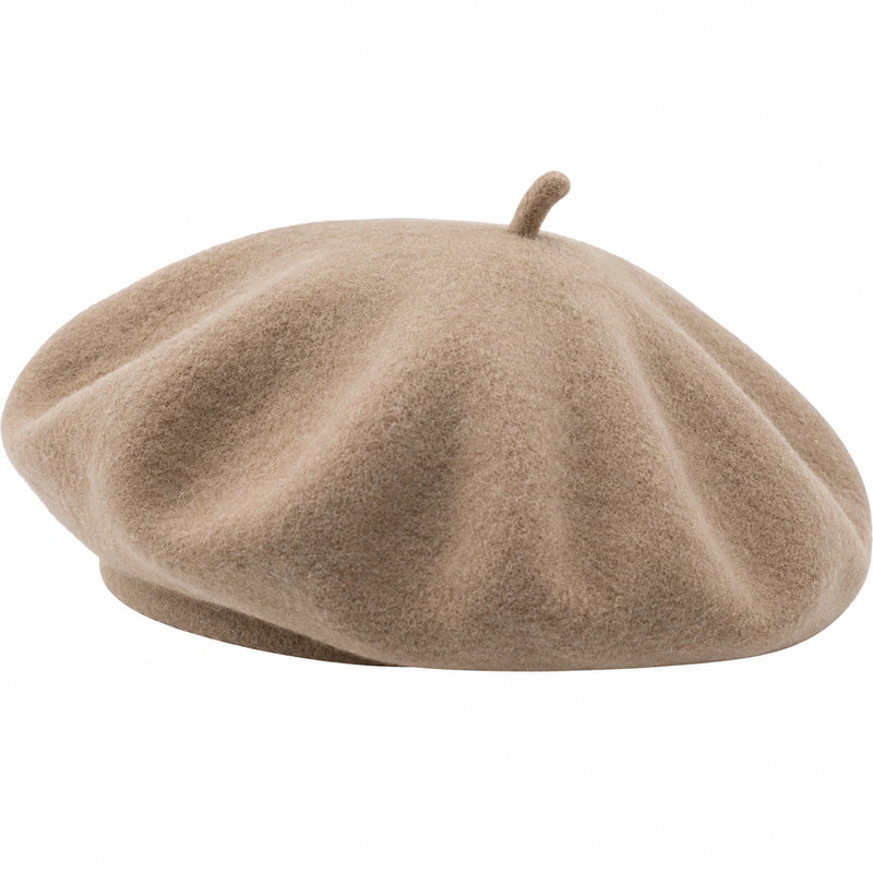 Berretto Basco Classico Unisex Beige