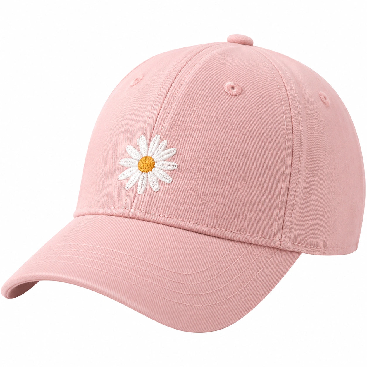 Cappello da Baseball Ricamato Margherita Rosa