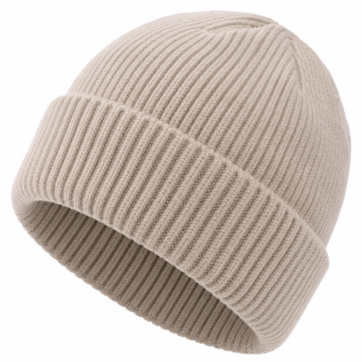Cappello a Maglia Unisex Beige