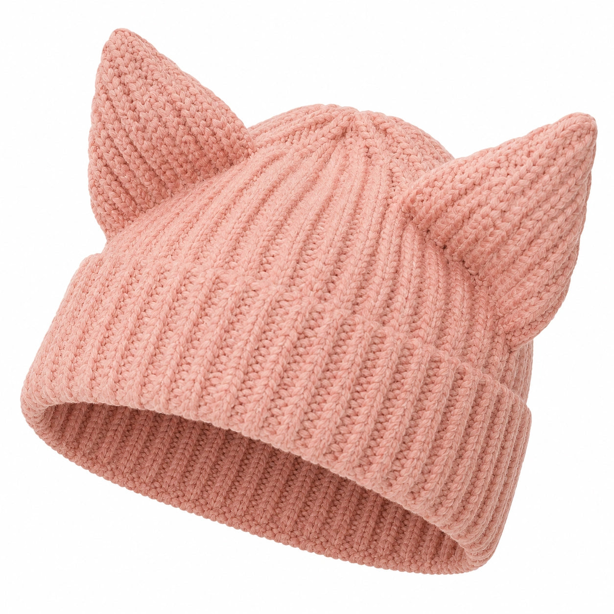 Cappello Rosa con Orecchie da Gatto