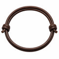 Bracciale Marrone con Nodo Doppio Regolabile 20cm