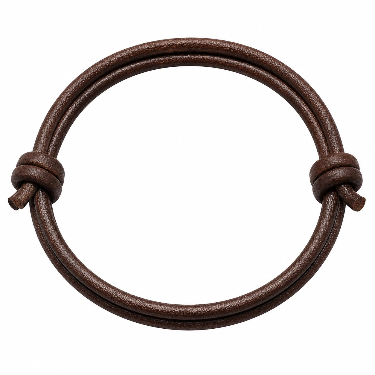 Bracciale Marrone con Nodo Doppio Regolabile 20cm