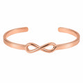 Bracciale Aperto Simbolo Infinito Oro Rosa