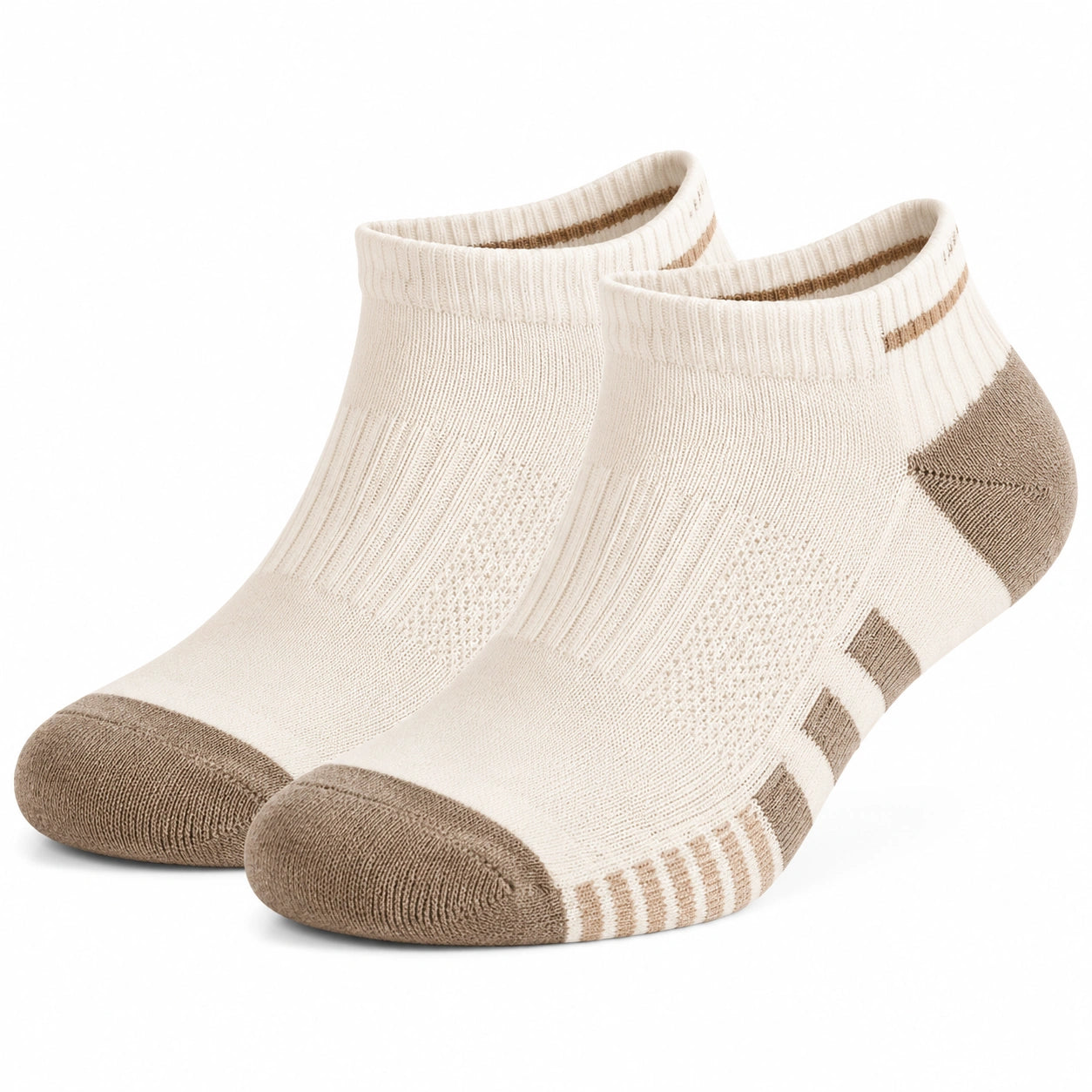 Calze Sportive Basse Beige e Marrone Unisex
