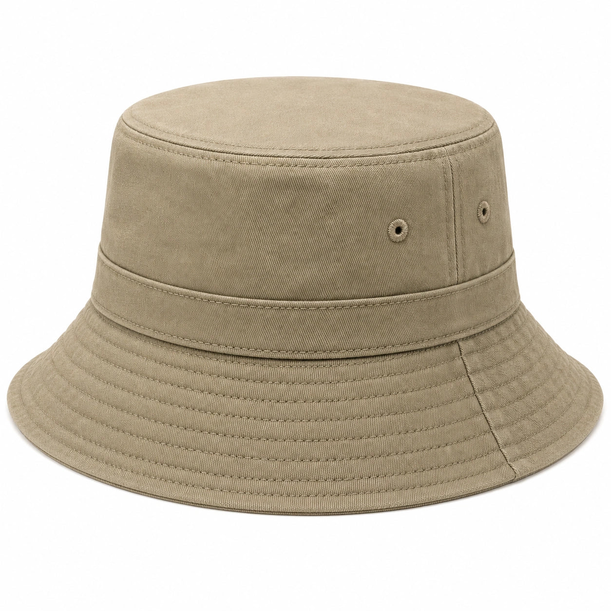 Cappello da pescatore unisex colore khaki