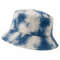 Cappello pescatore tie-dye blu e bianco